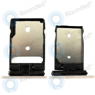 HTC One A9 Sim tray + MicroSD tray black 74H03076-01M + 74H03077-01M