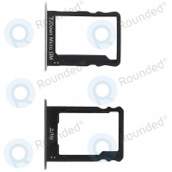Huawei P8 Lite Micro SD tray + Sim card tray black  image-1