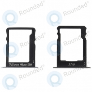 Huawei P8 Lite Sim tray + MicroSD tray black