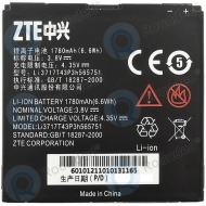 ZTE Warp N860, N910 Battery Li3717T43P3h565751 1780mAh Li3717T43P3h565751