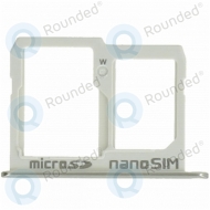 LG X Screen (K500N) Sim tray + microSD tray white MBL66920601
