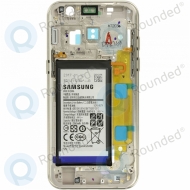 Samsung Galaxy A3 2017 (SM-A320F) Middle cover + Battery gold GH82-13667B