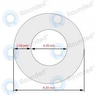 Jura Silicone hose 1 meter SG80X42X SG80X42X image-1