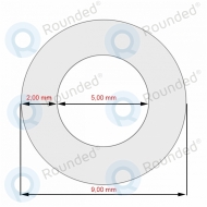 Jura Silicone hose 5x2x165mm 64332 64332 image-1
