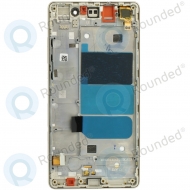 Huawei P8 Lite Display module frontcover+lcd+digitizer gold 02350KGP image-2