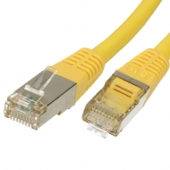 FTP CAT6 network cable 0.5 meter Type: S/FTP CAT6. Wires: AWG 27/7. Connector 1: RJ45 Male. Connector 2: RJ45 Male. Length: 0.5 meter. Color: Yellow. Halogen free: Yes.