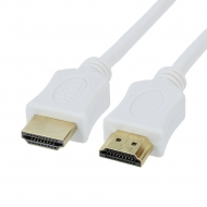 HDMI cable 1 meter Version: 1.4 HighSpeed with Ethernet. Connector types: HDMI A Male to HDMI A Male. Length: 1 meter. Color: White.
