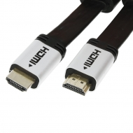 HDMI cable 3 meter Version: 1.4 HighSpeed with Ethernet. Connector types: HDMI A Male to HDMI A Male. Length: 1 meter. Color: Black. Material: Metal