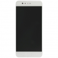 Huawei P10 Display module frontcover+lcd+digitizer white Display digitizer, touchpanel incl. frontcover.