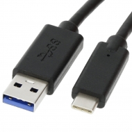 USB Type-C cable 0.5 meter Version: USB 3.0 SuperSpeed. Connector types: USB A Male to USB-C Male. Length: 0.5 meter. Color: Black.