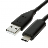 USB Type-C cable 1.8 meter Version: USB 2.0 HighSpeed. Connector types: USB A Male to USB-C Male. Length: 1.8 meter. Color: Black.