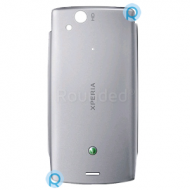 Sony Ericsson LT15, LT18i Xperia Arc, Arc S battery cover, battery housing misty silver spare part T5