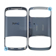HTC Desire S G12 S501e front cover, metal frame housing metallic blue spare part 74H01900-01M