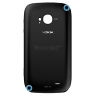 Nokia 710 Lumia battery cover, battery door black spare part 040-101646 PC3-2