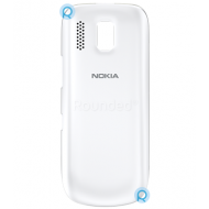 Nokia 202 Asha battery cover, battery housing white spare part BATTC