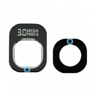LG P500 Optimus One camera lens set, camera glas set zwart onderdeel CAML