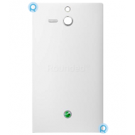 Sony ST25i Xperia U battery cover, battery housing white spare part BATTC