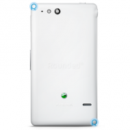 Sony Xperia Go ST27i battery cover, battery door white spare part BATTC