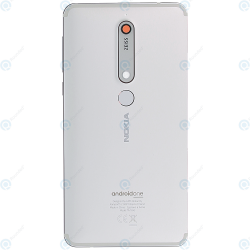 nokia nokia 6 1 ta 1043 battery cover white iron 20pl2ww0006