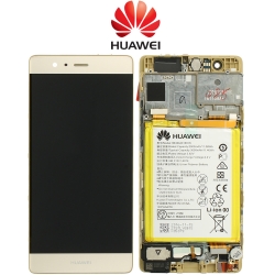 huawei p9 eva l09 eva l19 display module front cover lcd digitizer battery gold 02350shb