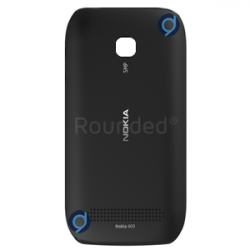 nokia 603 battery cover black