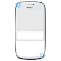 nokia 302 asha front cover white