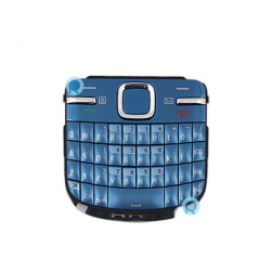 Nokia C3 Keypad Qwerty Keyboard Blue Spare Part Keyp