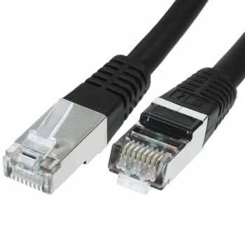 FTP CAT6 network cable 3 meter Type: S/FTP CAT6. Wires: AWG 27/7. Connector 1: RJ45 Male. Connector 2: RJ45 Male. Length: 3 meter. Color: Black. Halogen free: Yes.