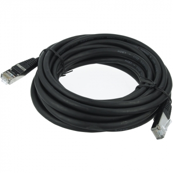 FTP CAT6 network cable 5 meter Type: S/FTP CAT6. Wires: AWG 27/7. Connector 1: RJ45 Male. Connector 2: RJ45 Male. Length: 5 meter. Color: Black. Halogen free: Yes.  image-1