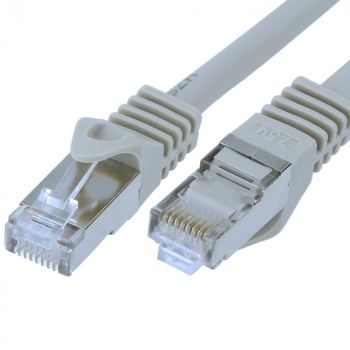 FTP CAT7 network cable 2 meter Type: S/FTP CAT7. Wires: AWG 26. Connector 1: RJ45 Male. Connector 2: RJ45 Male. Length: 2 meter. Color: Grey. Halogen free: Yes.