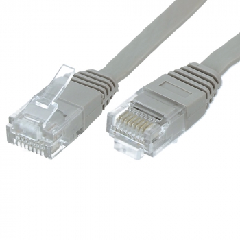 UTP CAT6 network cable 1 meter Type: U/UTP CAT6. Connector 1: RJ45 Male. Connector 2: RJ45 Male. Length: 1 meter. Color: Grey. Halogen free: No. Extra: Slim flat cable.