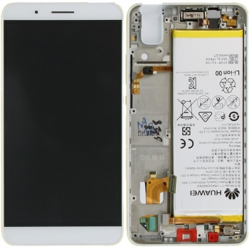 Huawei Honor 7i Display module frontcover+lcd+digitizer + battery white 02350NBB 02350NBB
