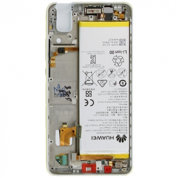 Huawei Honor 7i Display module frontcover+lcd+digitizer + battery white 02350NBB 02350NBB image-2