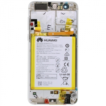 Huawei Honor 8 Display module frontcover+lcd+digitizer + battery white 02350UEN 02350UEN image-2