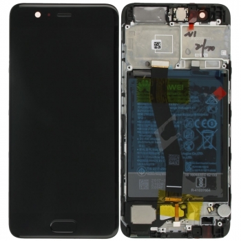 Huawei P10 Display module frontcover+lcd+digitizer + battery black 02351DGP 02351DGP