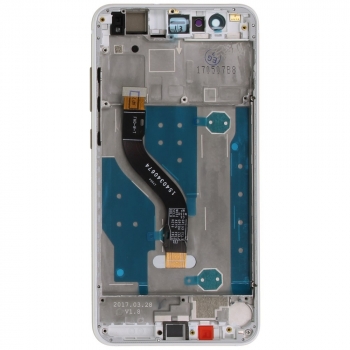 Huawei P10 Lite Display module frontcover+lcd+digitizer white Display digitizer, touchpanel incl. frontcover.  image-2