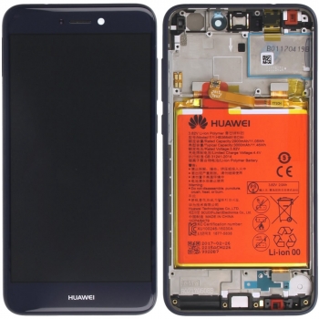Huawei P8 Lite 2017 Display module frontcover+lcd+digitizer + Battery blue 02351EXQ 02351EXQ
