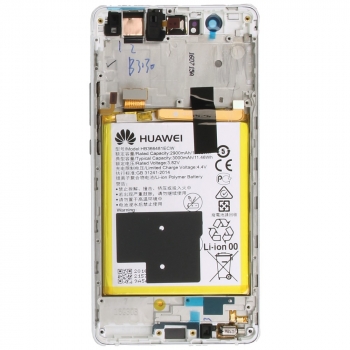 Huawei P9 Lite Display module frontcover+lcd+digitizer + battery white 02350SLF 02350SLF image-2