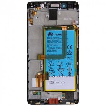 Huawei Honor 7 (PLK-L01) Display module frontcover+lcd+digitizer+battery grey 02350MFN 02350MFN image-2