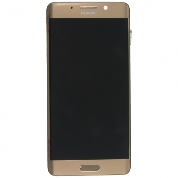 Huawei Mate 9 Pro Display module frontcover+lcd+digitizer+battery gold Display module frontcover+lcd+digitizer+battery. Original complete display LCD + front cover +  touchscreen + battery. Display unit complete with battery.  image-1