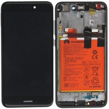 Huawei P8 Lite 2017 Display module frontcover+lcd+digitizer+battery black 02351CTJ 02351CTJ