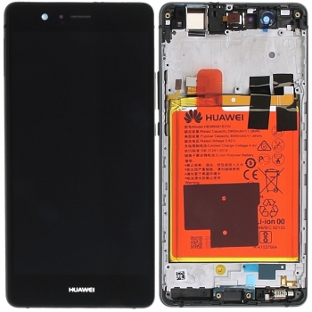 Huawei P9 Lite Display module frontcover+lcd+digitizer+battery black 02350TMU 02350TMU