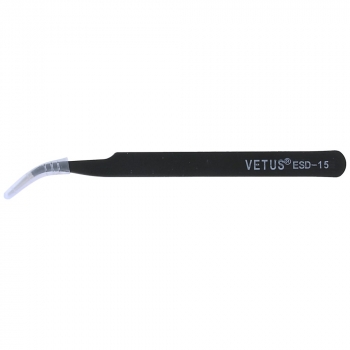 Metal precison tweezer curved pointed tool   image-1