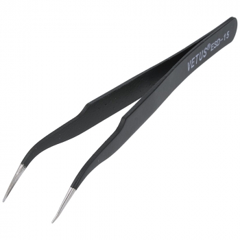 Metal precison tweezer curved pointed tool   image-7