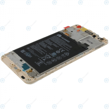 Huawei Y7 (TRT-L21) Display module frontcover+lcd+digitizer+battery gold 02351GEQ_image-3