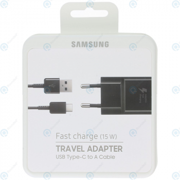 Samsung Fast travel charger 2000mAh incl. USB data cable type-C black (EU Blister) EP-TA20EBECGWW_image-1
