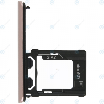 Sony Xperia XZ1 Dual (G8342) Sim tray + MicroSD tray rose 1309-6698