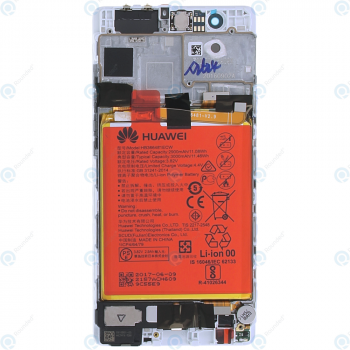 Huawei P9 (EVA-L09, EVA-L19) Display module frontcover+lcd+digitizer+battery silver 02350RRY_image-4