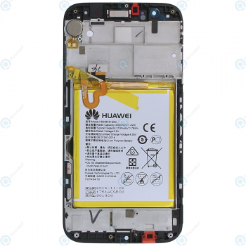 Huawei G8 (RIO-L01) Display module frontcover+lcd+digitizer+battery grey 02350KKK_image-1