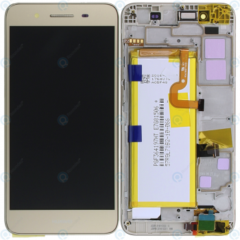 Huawei GR3 (TAG-L21) Display module frontcover+lcd+digitizer+battery gold 02350PLD